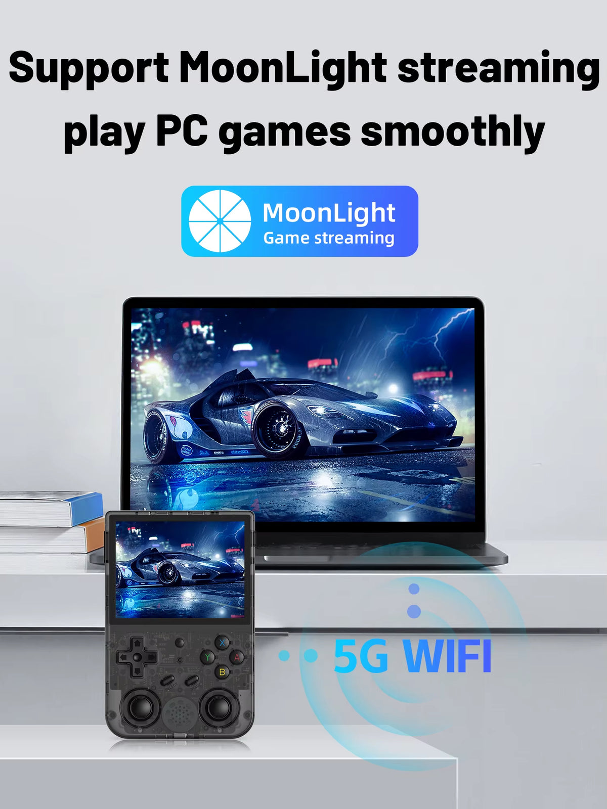 RG353V RG353VS Handheld Gam Console 3.5'' IPS Screen HDMI Output Android Linux OS Built-In Retro Emulator Player Gifts