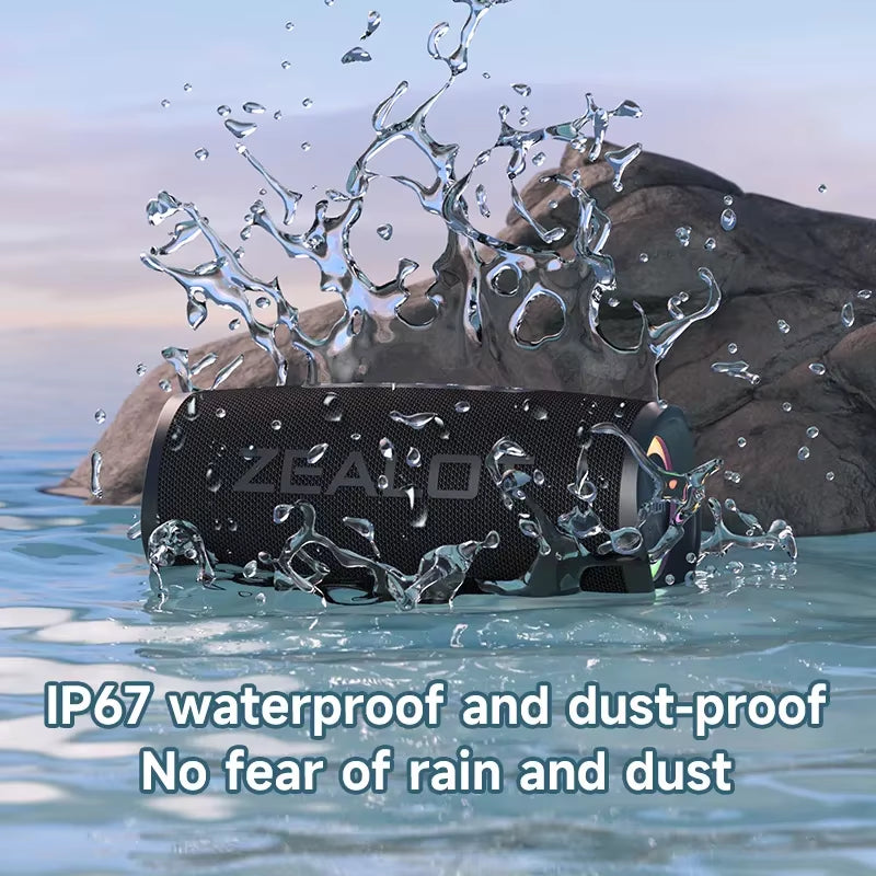 -S56 Bluetooth Speaker 40W Output Power Bluetooth Speaker with Excellent Bass Performace IPX6 Waterproof Camping Outdoor