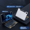 360 Swivel Keyboard Clear Case for Ipad Smart Trackpad Bluetooth-Compatible Keyboard Case Cover with Pen Slot