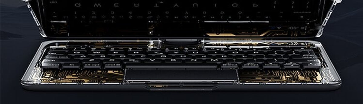 360 Swivel Keyboard Clear Case for Ipad Smart Trackpad Bluetooth-Compatible Keyboard Case Cover with Pen Slot